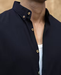 Navy Lightweight Structured Shirt