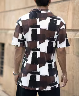 Multicolour Printed Pleat Shirt