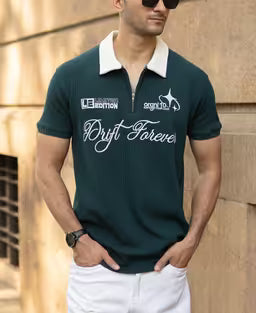 Pine Embroidered Polo T-Shirt