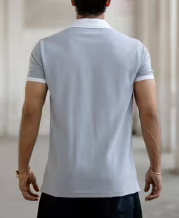 Cloud Blue Regular Fit Half Sleeves T-Shirt