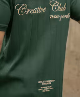 Green Embroidered Zipper T-Shirt