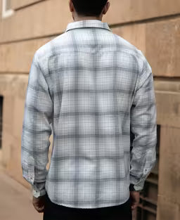 Light Grey Checks Shirt