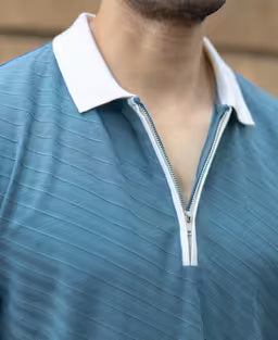 Dark Sky Contrast Polo T-Shirt