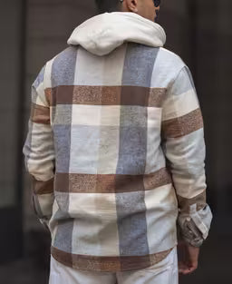 Beige Regular Fit Full Sleeve Shirt With Double Flap Pocket