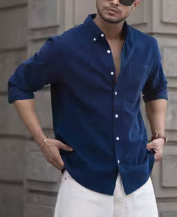 Navy Corduroy Shirt